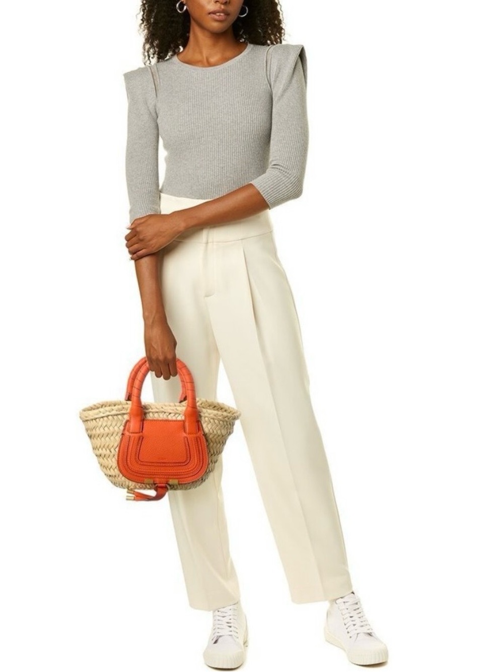 Chloé Marcie Small Basket Bag
- Raffia & Bright Orange Leather - Picture 11 of 11